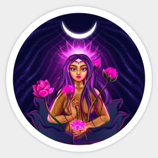 Lotus goddess Sticker
